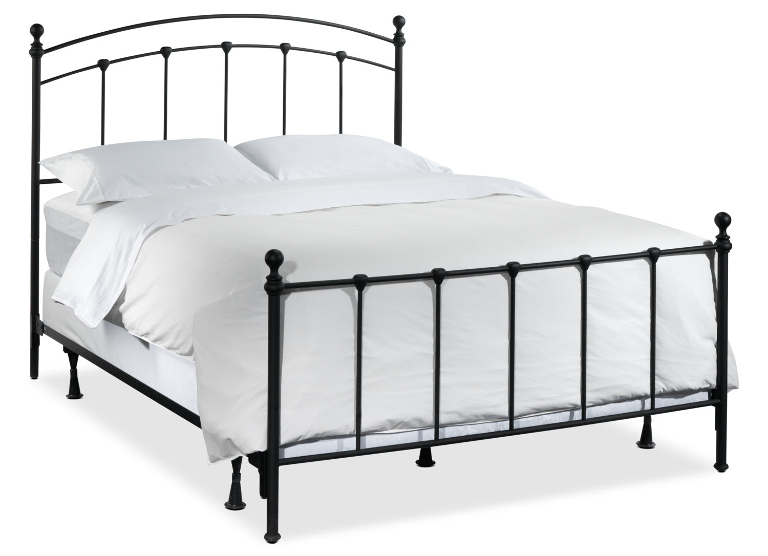 Sanford 3-Piece Twin Bed - Matte Black