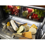 KitchenAid Stainless Steel Counter-Depth French Door Refrigerator (23.8 Cu. Ft.) - KRFC704FPS