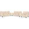Braylon Sofa, Loveseat and Chair Set - Bisque