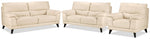 Braylon Sofa, Loveseat and Chair Set - Bisque
