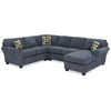 Althea 4-Piece Sectional with Right-Facing Chaise - Navy