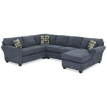 Althea 4-Piece Sectional with Right-Facing Chaise - Navy