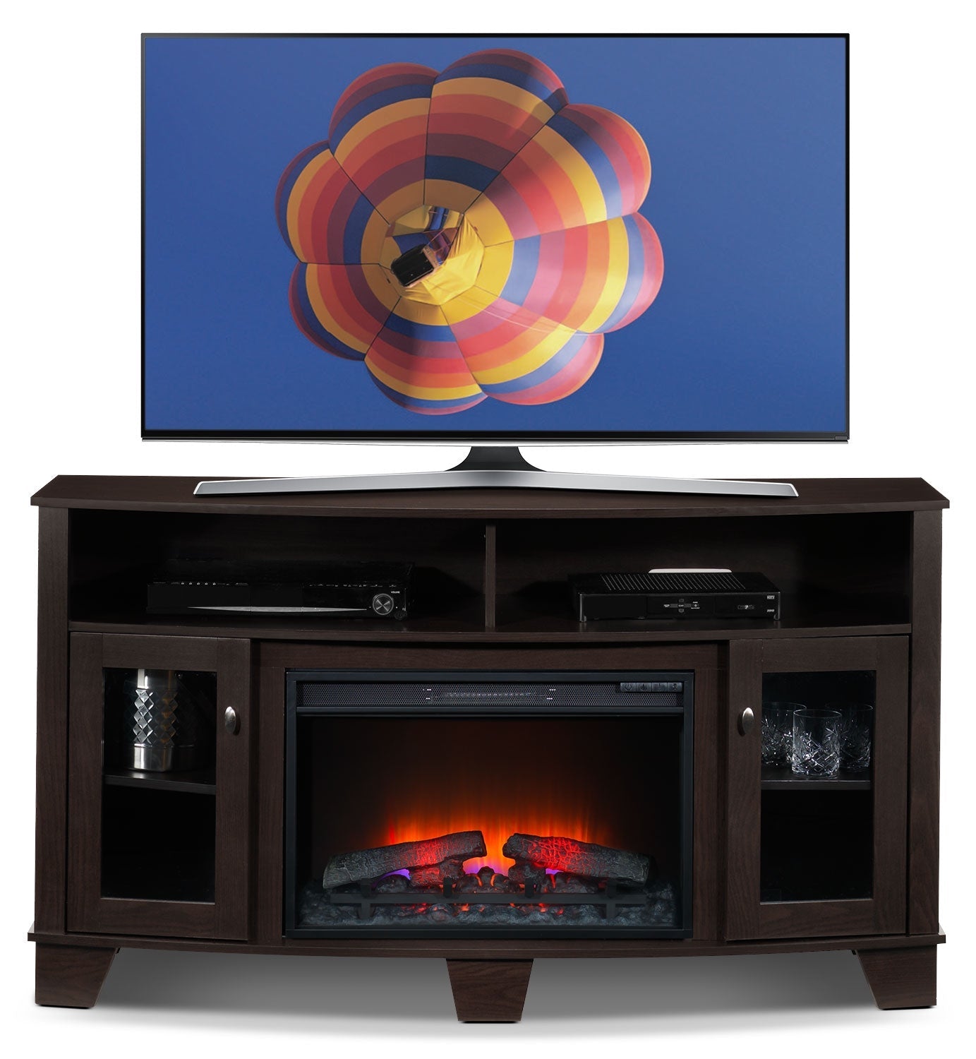 Lasalle Fireplace TV Credenza - Espresso