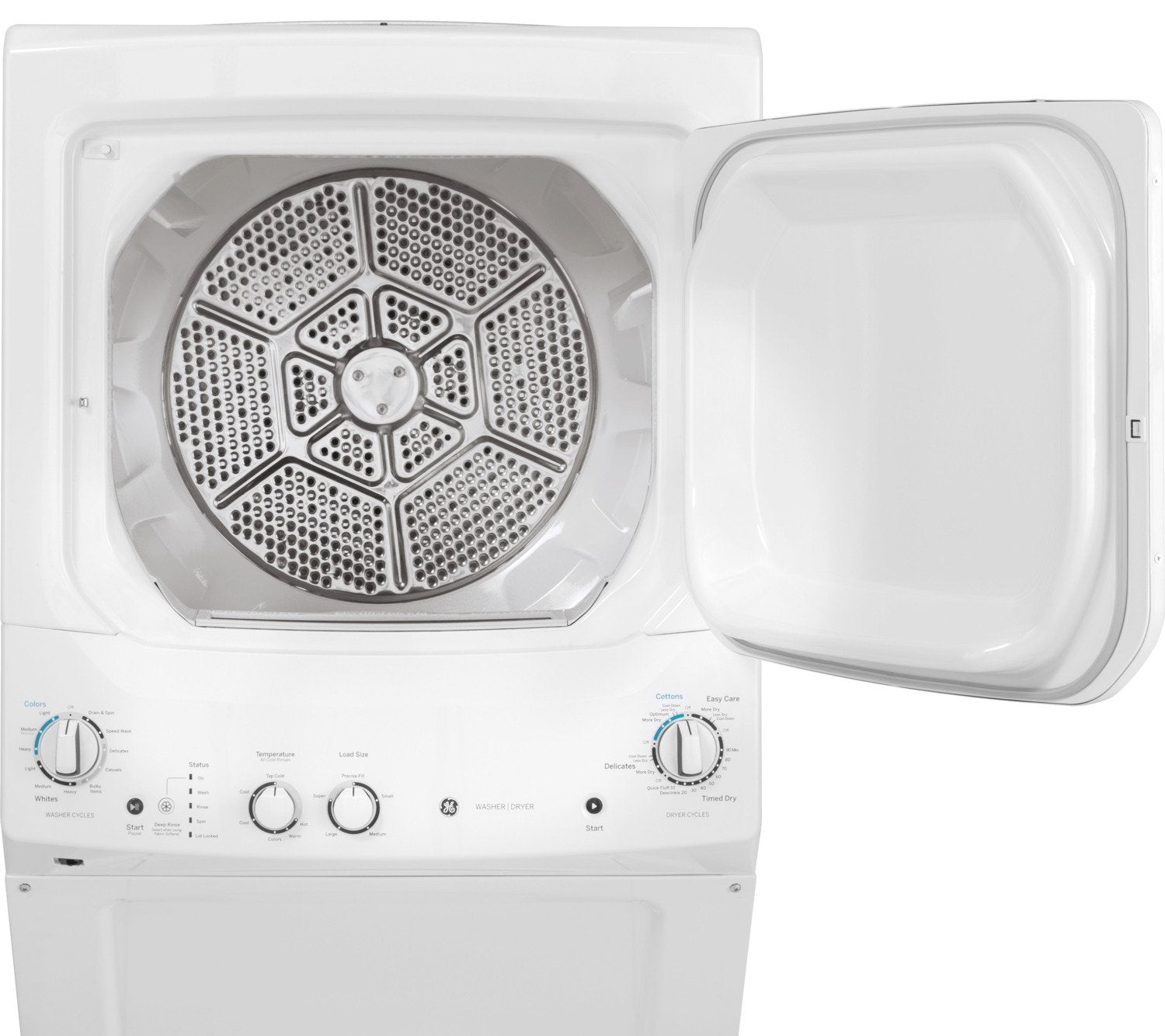GE White Electric Laundry Centre - GUD24ESMMWW