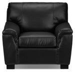 Reynolds Leather Chair - Black