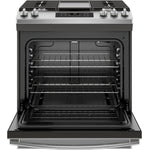 GE Premium Stainless Steel Appearance Slide-In Gas Range (5.4 Cu. Ft.) - JCGSS66SELSS