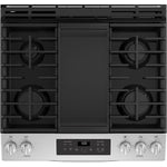 GE Premium Stainless Steel Appearance Slide-In Gas Range (5.4 Cu. Ft.) - JCGSS66SELSS