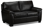 Reynolds Leather Loveseat - Coffee