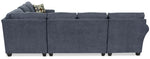 Althea 4-Piece Sectional with Left-Facing Chaise - Navy