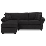Althea 2-Piece Sectional with Left-Facing Chaise - Black