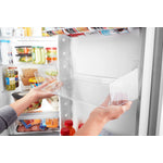 Whirlpool Black Stainless Steel Side-by-Side Refrigerator (25 Cu. Ft.) - WRS555SIHV