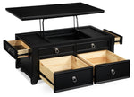 Turner Lift-Top Coffee Table - Black