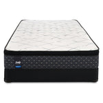 Sealy Ethos Plush Queen Mattress and Low-Profile Boxspring