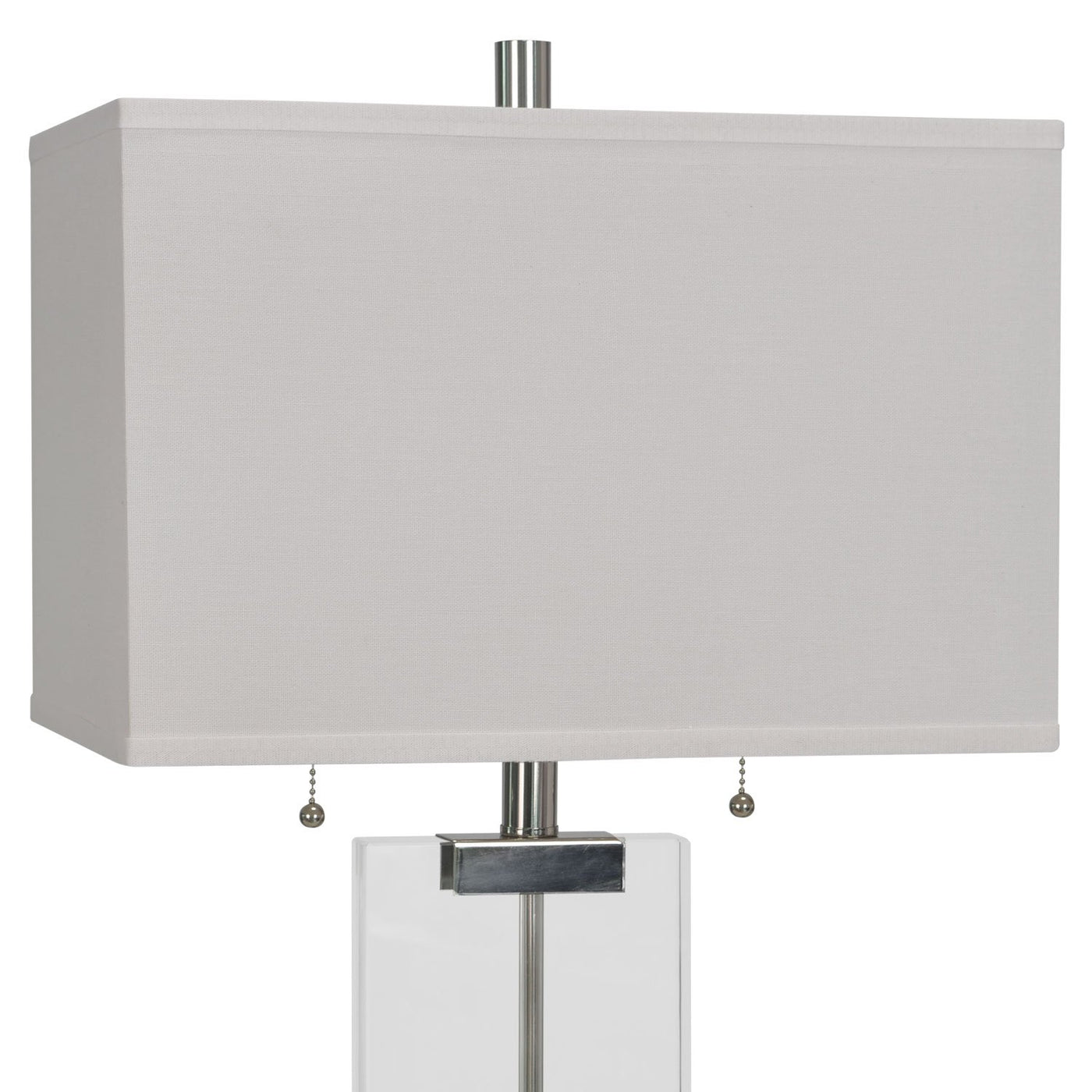 Nikki 26" Table Lamp - Silver and White