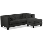 Astin Chaise Sofa - Dark Grey