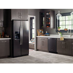 Whirlpool Black Stainless Steel Side-by-Side Refrigerator (28 Cu. Ft.) - WRS588FIHV