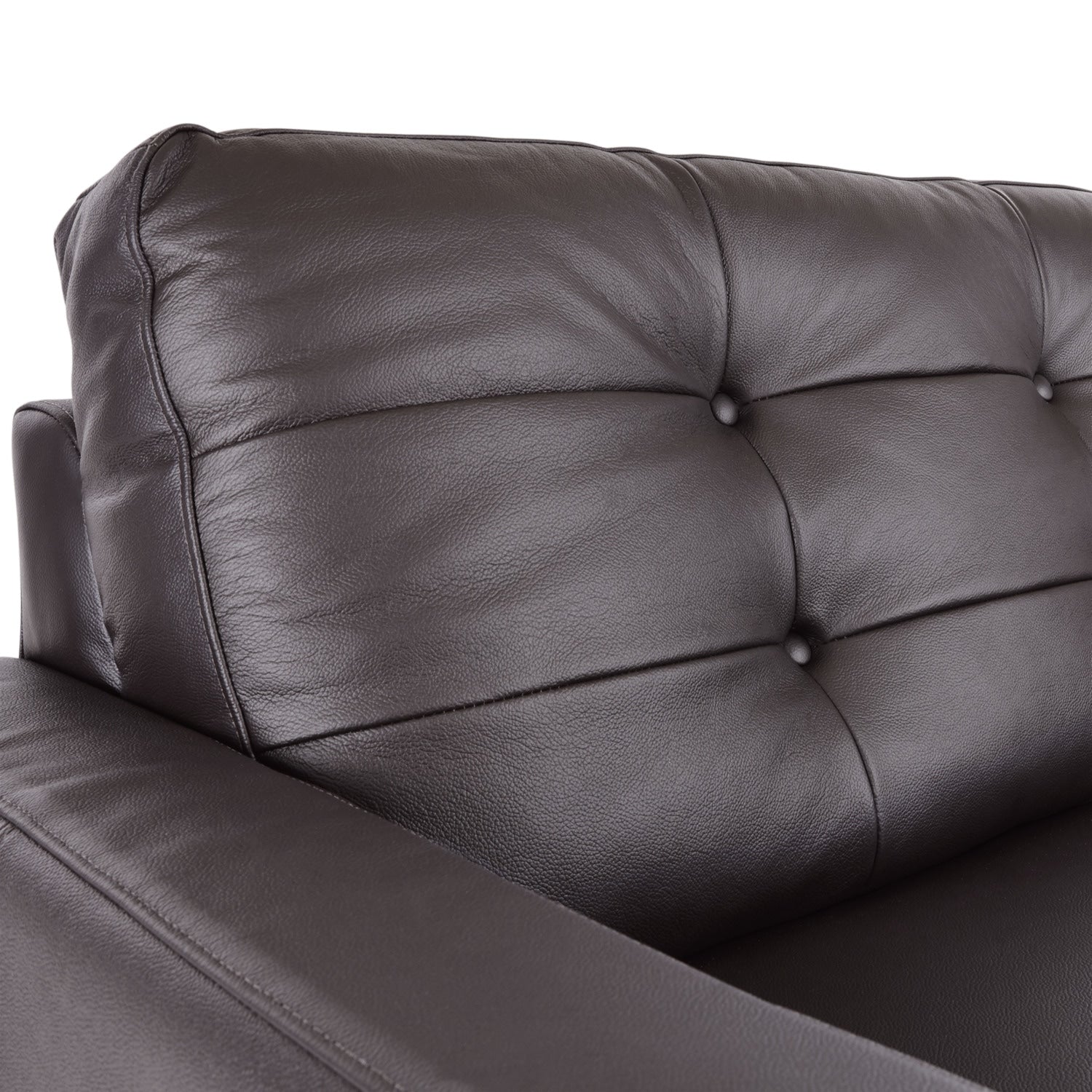 Kylie Leather Sofa and Chair and a Half Set - Coffee