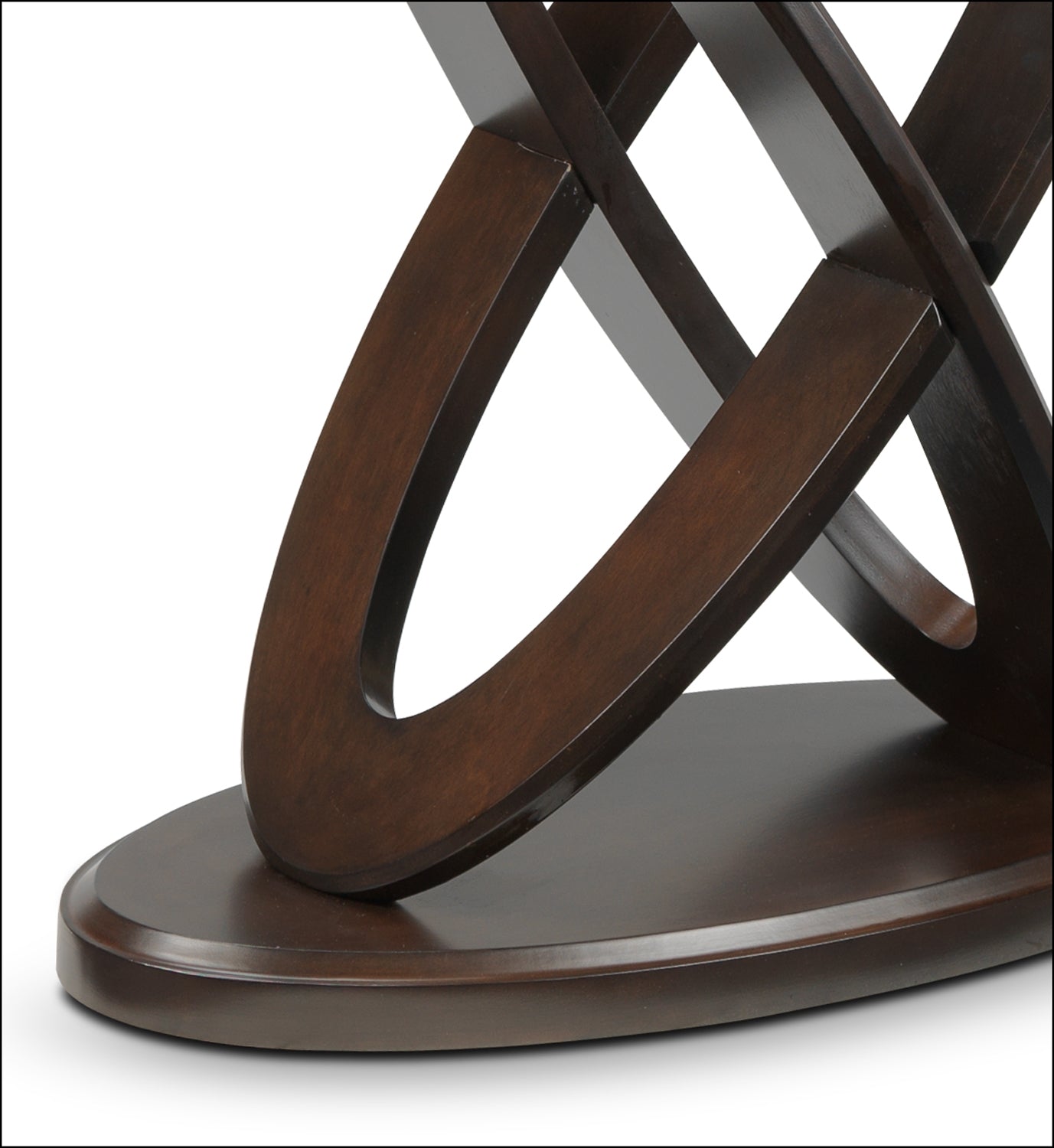 Atomic Sofa Table - Brown Cherry