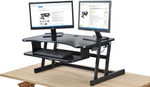 Rocelco Deluxe Adjustable Desk Riser - Black
