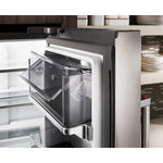 KitchenAid Stainless Steel Counter-Depth French Door Refrigerator (23.8 Cu. Ft.) - KRFC704FPS