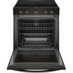 Whirlpool Black Stainless Steel Slide-In Electric True Convection Range (6.4 Cu. Ft.) - YWEE750H0HV