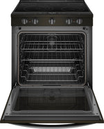 Whirlpool Black Stainless Steel Slide-In Electric True Convection Range (6.4 Cu. Ft.) - YWEE750H0HV
