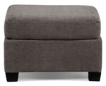 Fava Ottoman - Grey