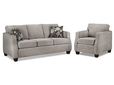 Agnes Sofa and Chair Set - Taupe