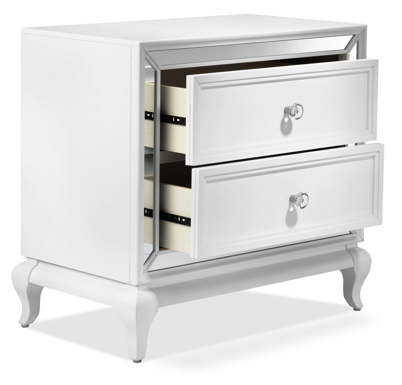 Arctic Ice Night Table - White