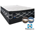 Sealy Figment Hybrid Cushion Firm King Mattress and Split Low-Profile Boxspring Set