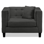 Astin Chair and a Half - Dark Grey
