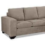 Fava Chaise Sofa - Pewter