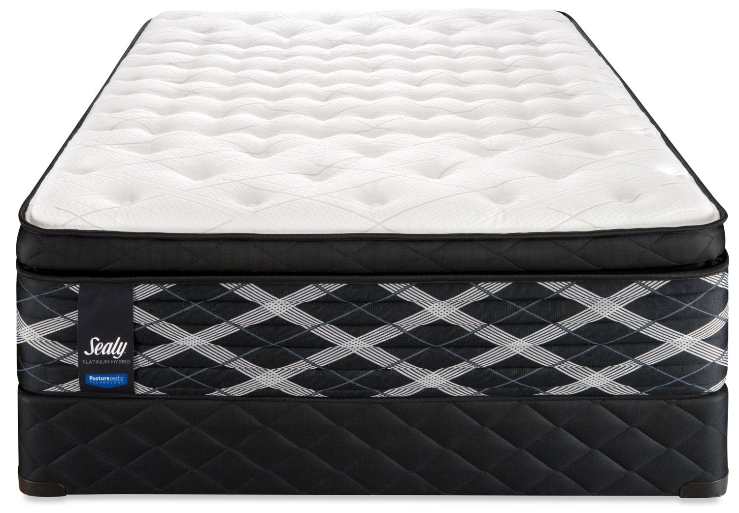 Sealy Mastery Hybrid Plush Queen Mattress and Split Boxspring Set
