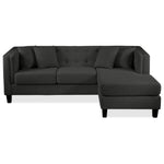 Astin Chaise Sofa - Dark Grey