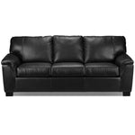 Reynolds Leather Sofa - Black