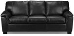 Reynolds Leather Sofa - Black