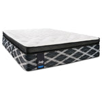 Sealy Mastery Hybrid Plush Queen Mattress and Low-Profile Boxspring Set
