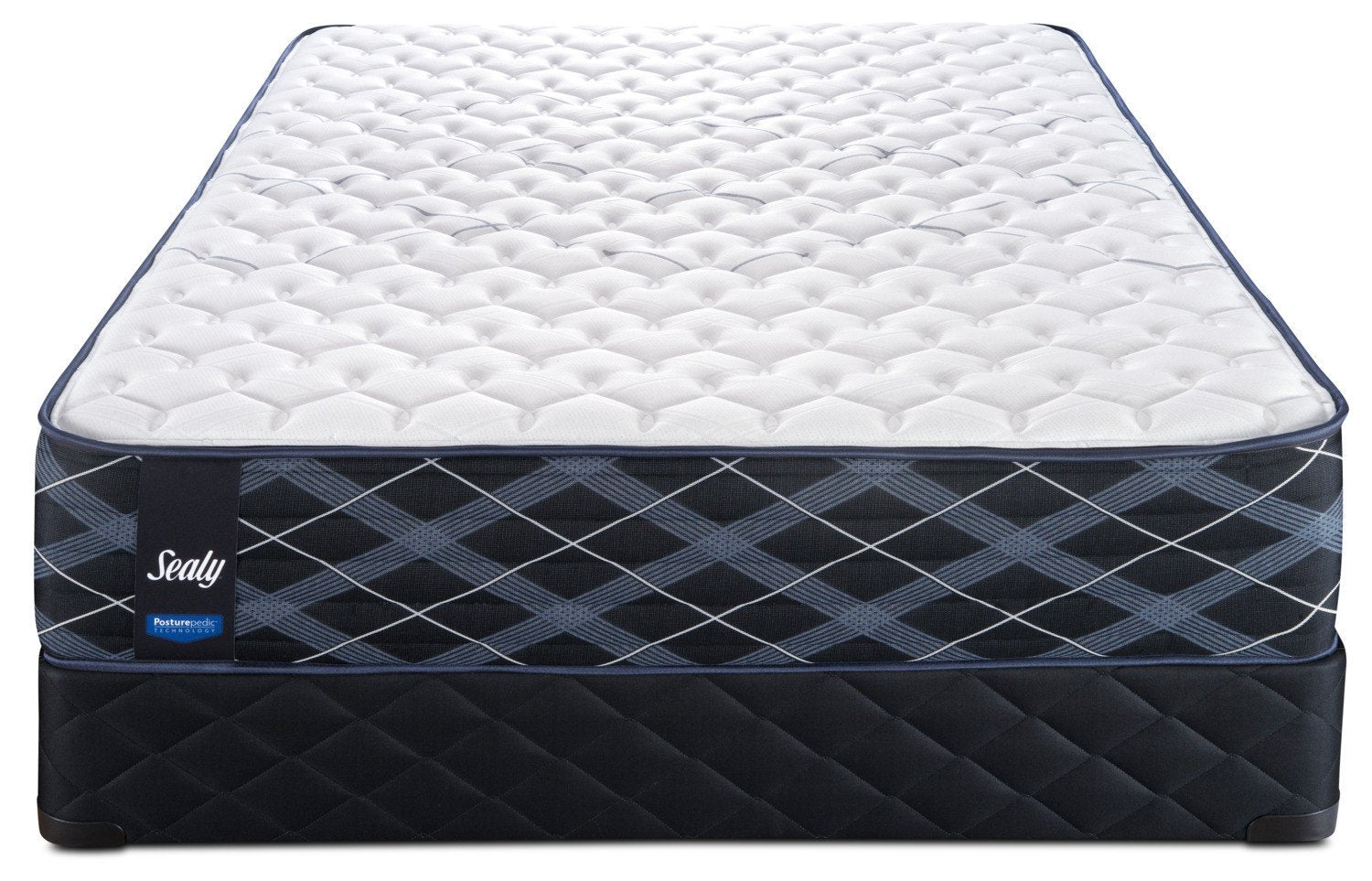 Sealy 4K Extra Firm Full Mattress and Low-Profile Boxspring Set