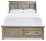 Windchester 3-Piece Queen Storage Bed - Grey