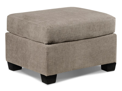 Fava Ottoman - Pewter