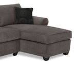 Althea 2-Piece Sectional with Right-Facing Chaise - Charcoal