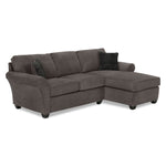 Althea 2-Piece Sectional with Right-Facing Chaise - Charcoal