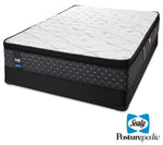 Sealy Ethos Plush Queen Mattress and Boxspring Set