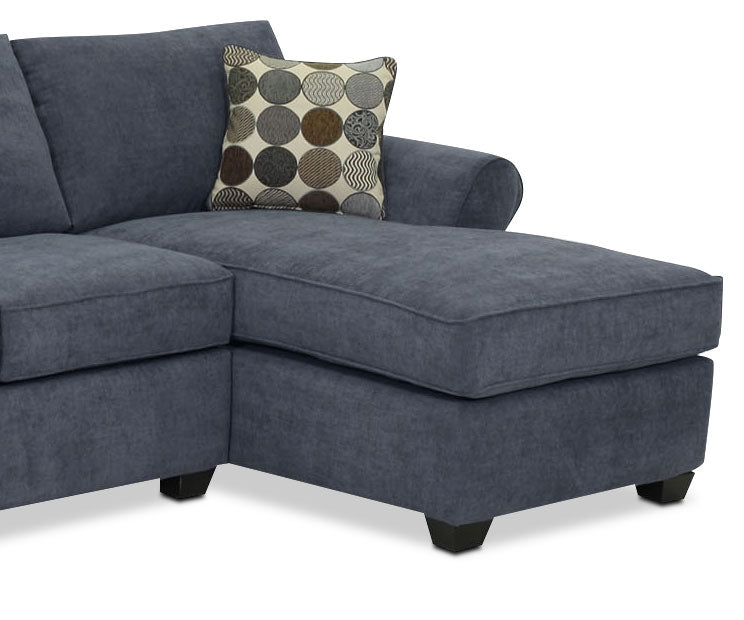 Althea 2-Piece Sectional with Right-Facing Chaise - Navy