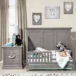 Cameron Convertible Panel Toddler Bed - Cloud