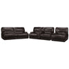 Dearborn Power Reclining Sofa, Reclining Loveseat w/ Console and Recliner Set - Blackberry