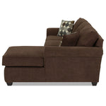 Althea 2-Piece Sectional with Right-Facing Chaise - Coffee