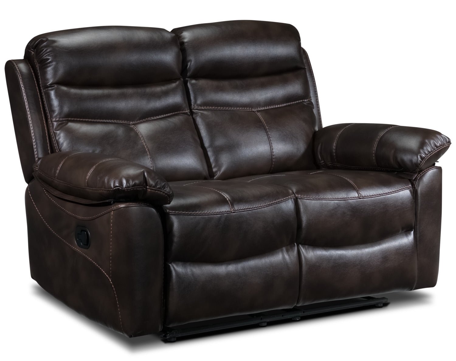 Devon Reclining Sofa and Reclining Loveseat Set - Brown