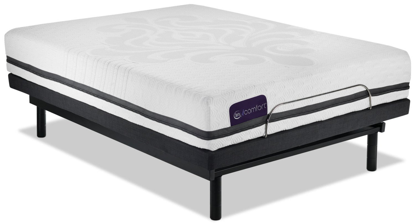 Serta iComfort Eco Contingence Firm Queen Mattress/Motion Essentials III Complete Adjustable Base