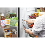 GE Black Counter-Depth French Door Refrigerator (18.6 Cu. Ft.) - GWE19JGLBB
